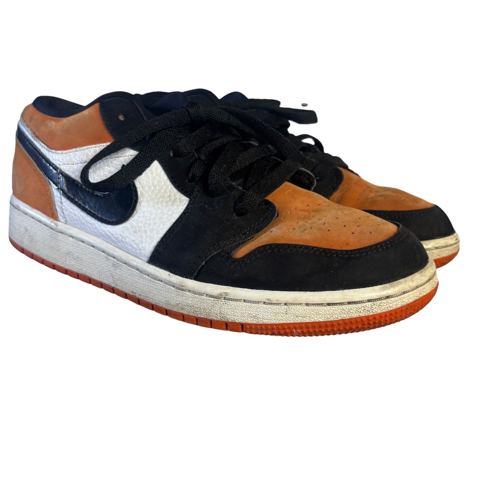 Nike Air Jordan 1 Low Shattered Backboard Starfish Orange 553560-128 Size 5Y